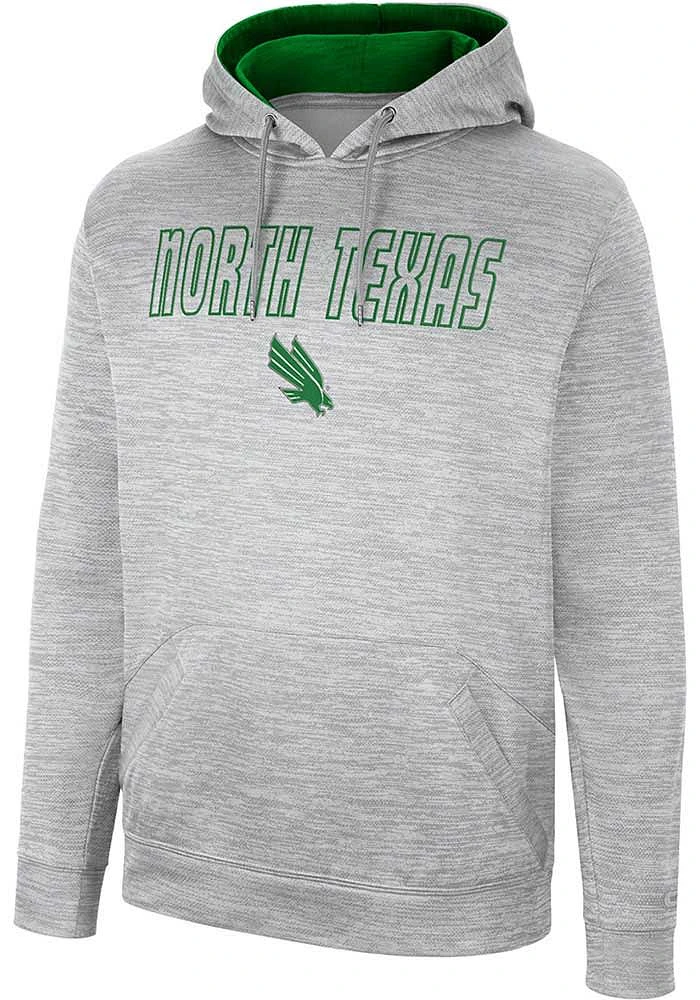 Colosseum North Texas Mean Green Mens Grey Mac Hood