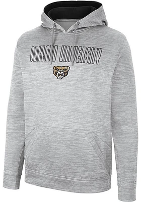 Colosseum Oakland University Golden Grizzlies Mens Grey Mac Hood