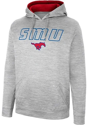 Colosseum SMU Mustangs Mens Grey Mac Hood