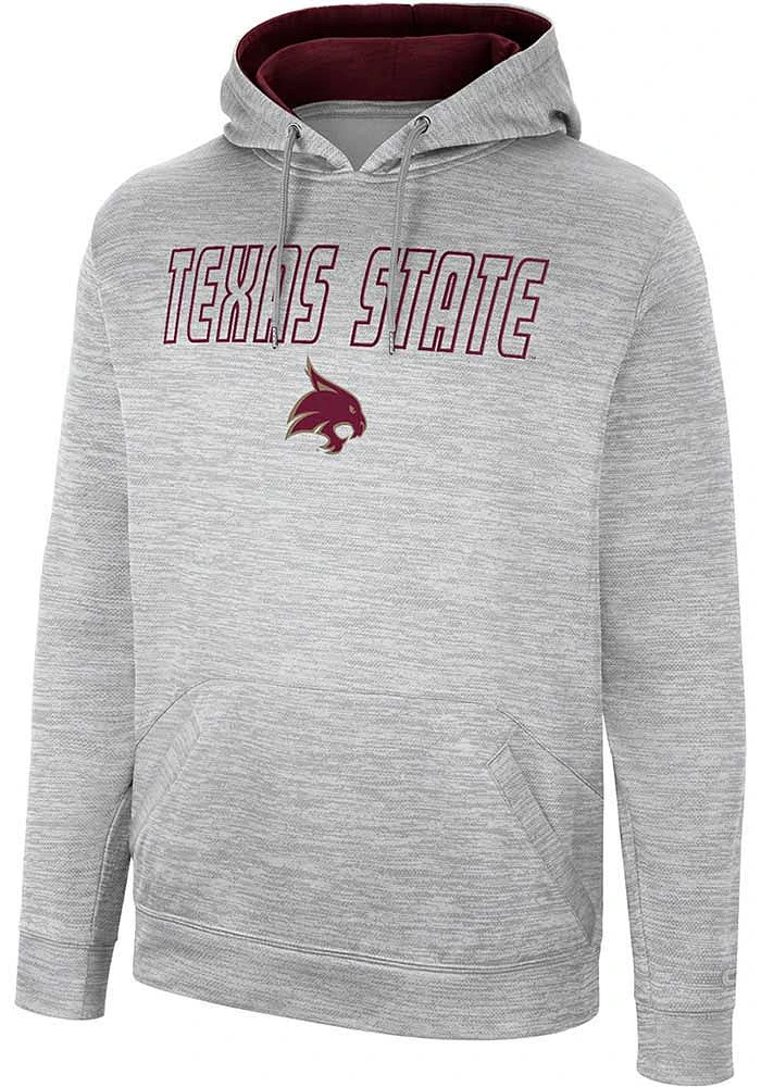 Colosseum Texas State Bobcats Mens Grey Mac Hood