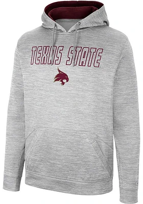 Colosseum Texas State Bobcats Mens Grey Mac Hood