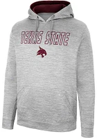 Colosseum Texas State Bobcats Mens Grey Mac Hood