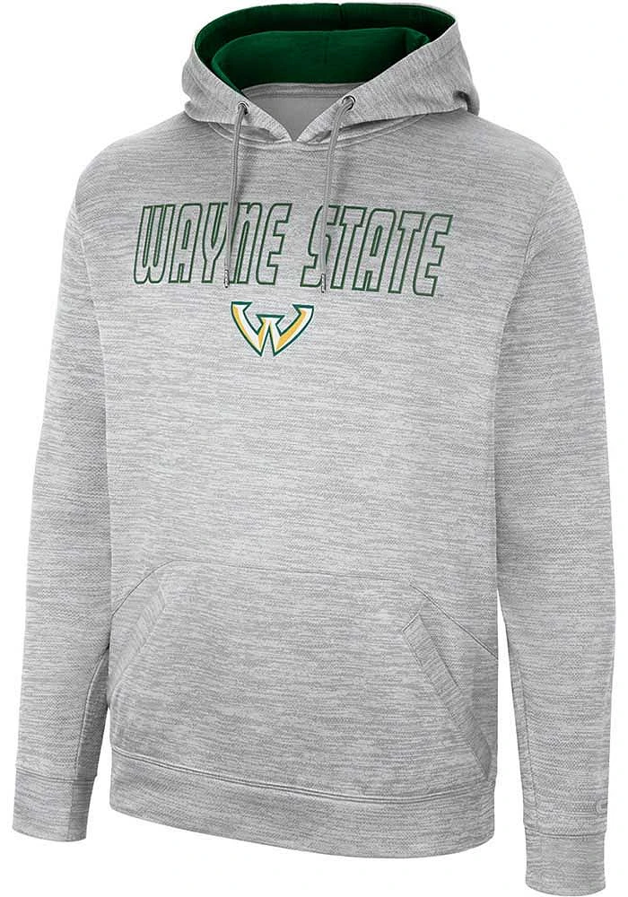 Colosseum Wayne State Warriors Mens Grey Mac Hood