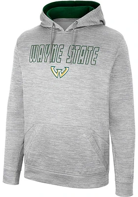 Colosseum Wayne State Warriors Mens Grey Mac Hood