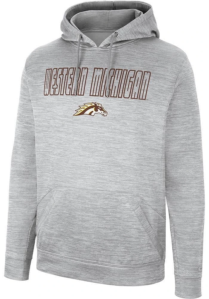 Colosseum Western Michigan Broncos Mens Grey Mac Hood