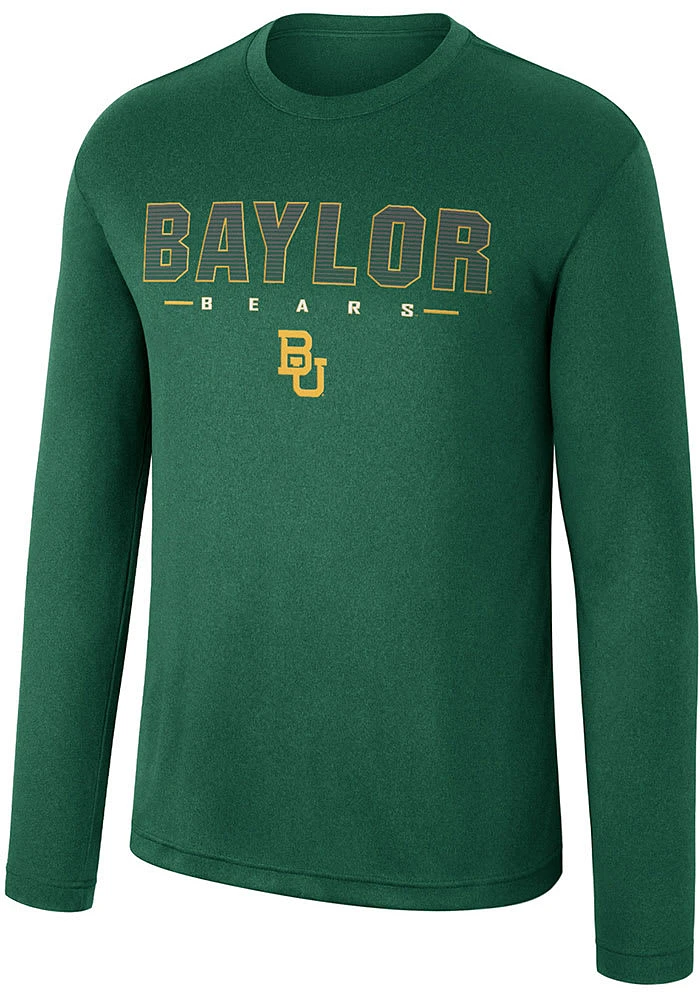 Colosseum Baylor Bears Green Messi Long Sleeve T-Shirt