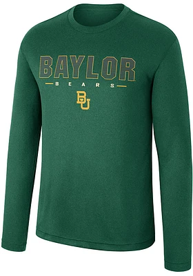 Colosseum Baylor Bears Green Messi Long Sleeve T-Shirt