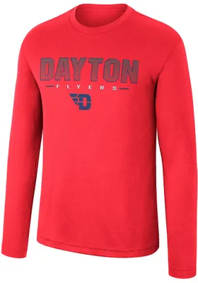 Colosseum Dayton Flyers Red Messi Long Sleeve T-Shirt