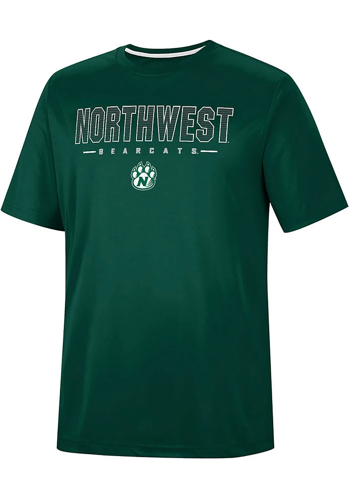 Colosseum Northwest Missouri State Bearcats Green Hamilton Short Sleeve T Shirt