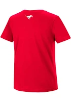 Colosseum SMU Mustangs Red Hamilton Short Sleeve T Shirt