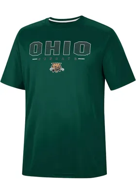 Colosseum Ohio Bobcats Green Hamilton Short Sleeve T Shirt