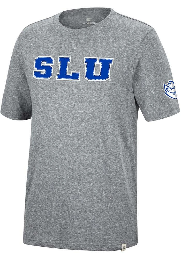 Colosseum Saint Louis Billikens Grey Crosby Short Sleeve Fashion T Shirt