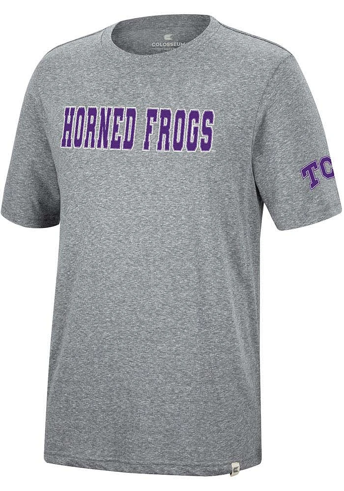 Colosseum TCU Horned Frogs Grey Crosby Short Sleeve Fashion T Shirt
