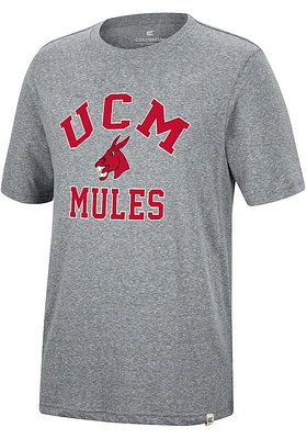 Colosseum Central Missouri Mules Grey Trout Short Sleeve Fashion T Shirt