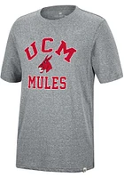 Colosseum Central Missouri Mules Grey Trout Short Sleeve Fashion T Shirt