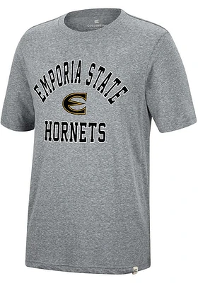 Colosseum Emporia State Hornets Grey Trout Short Sleeve Fashion T Shirt