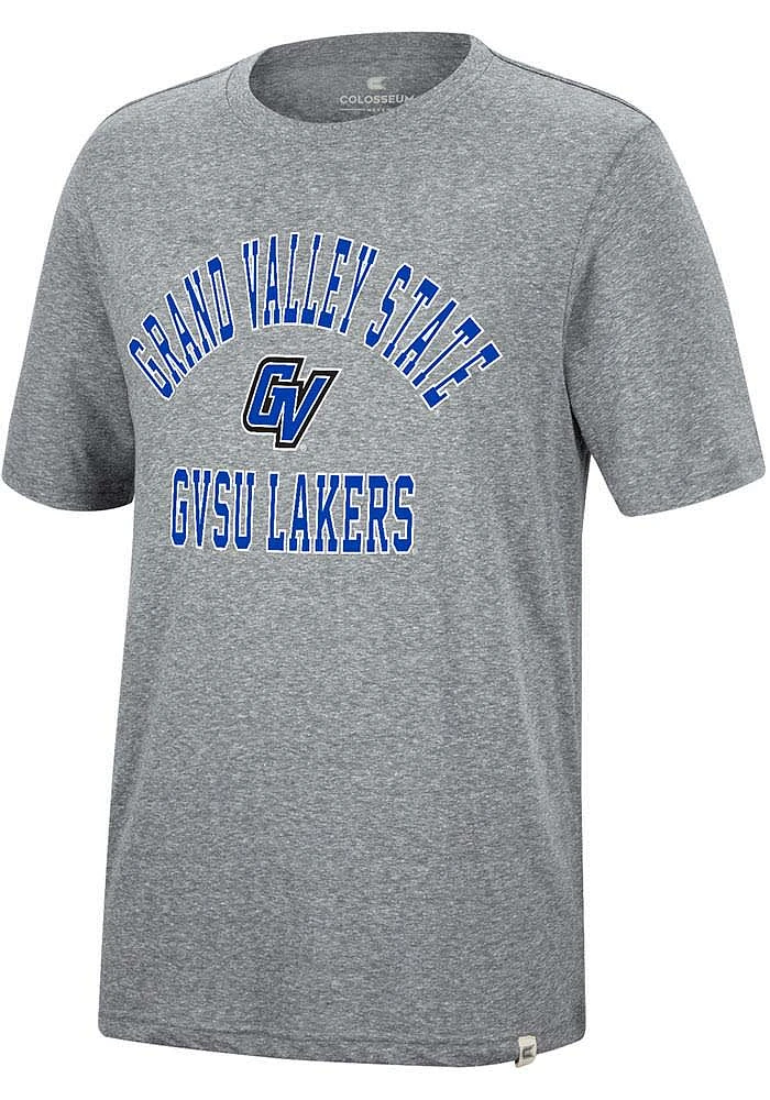 Colosseum Grand Valley State Lakers Grey Trout Short Sleeve Fashion T Shirt