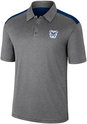 Colosseum Butler Bulldogs Mens Charcoal Rahm Short Sleeve Polo