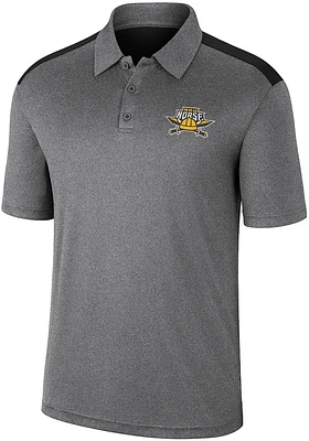 Colosseum Northern Kentucky Norse Mens Charcoal Rahm Short Sleeve Polo