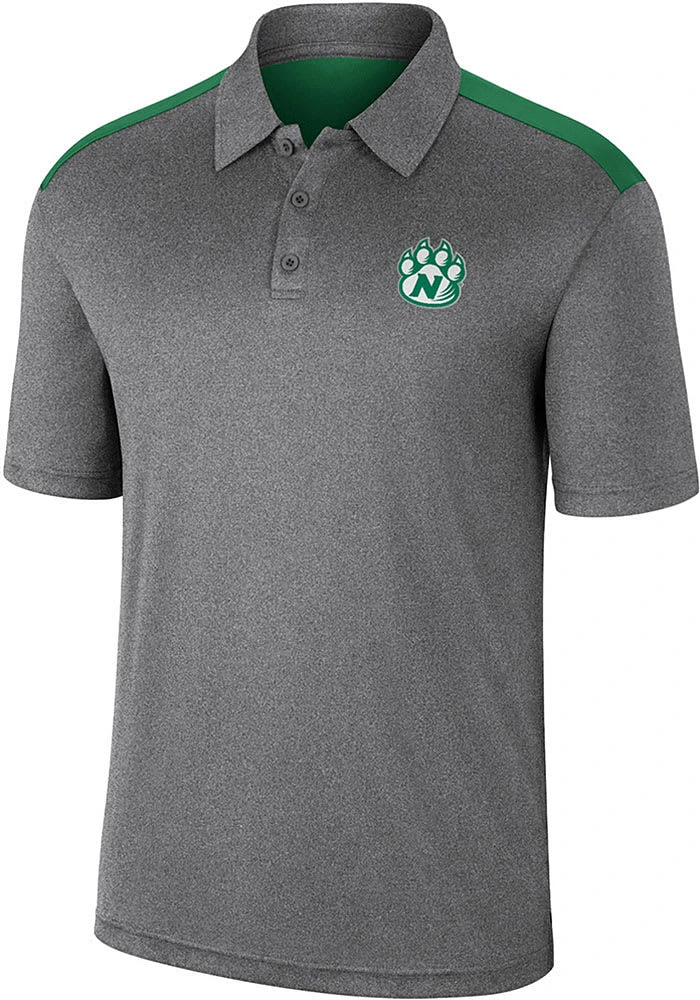 Colosseum Northwest Missouri State Bearcats Mens Charcoal Rahm Short Sleeve Polo