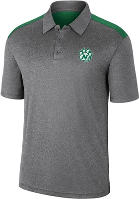 Colosseum Northwest Missouri State Bearcats Mens Charcoal Rahm Short Sleeve Polo