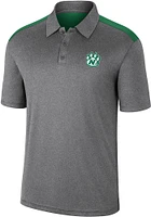 Colosseum Northwest Missouri State Bearcats Mens Charcoal Rahm Short Sleeve Polo
