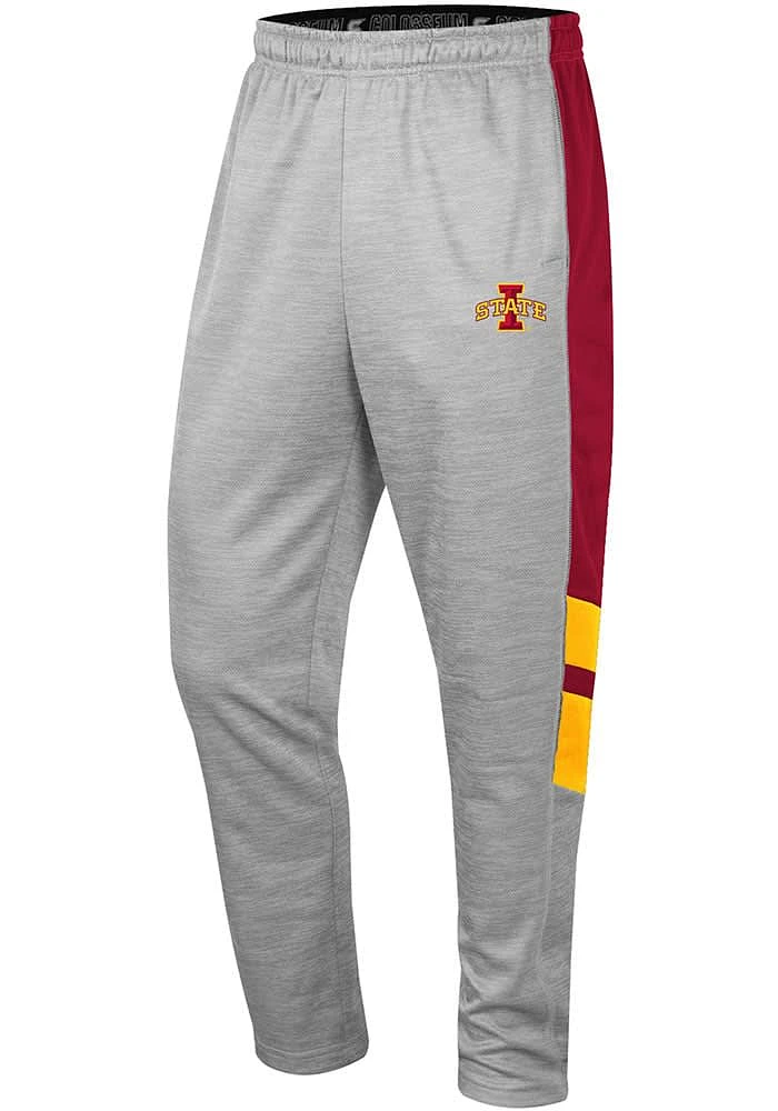 Colosseum Iowa State Cyclones Mens Grey Bushwood Fleece Pants