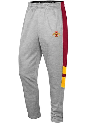Colosseum Iowa State Cyclones Mens Grey Bushwood Fleece Pants