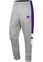 Colosseum K-State Wildcats Mens Grey Bushwood Fleece Pants