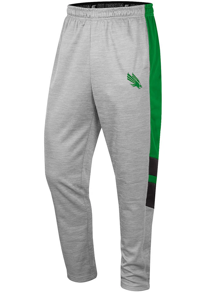 Colosseum North Texas Mean Green Mens Grey Bushwood Fleece Pants