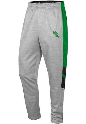 Colosseum North Texas Mean Green Mens Grey Bushwood Fleece Pants