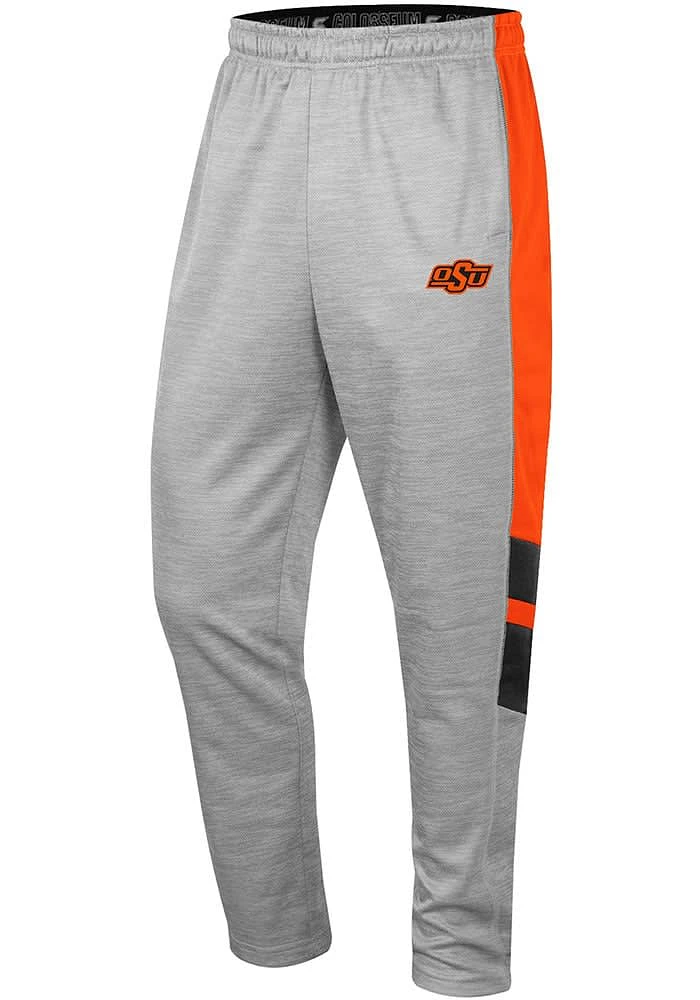 Colosseum Oklahoma State Cowboys Mens Grey Bushwood Fleece Pants