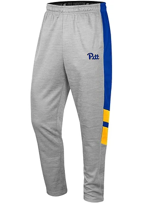Colosseum Pitt Panthers Mens Grey Bushwood Fleece Pants