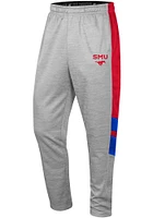 Colosseum SMU Mustangs Mens Grey Bushwood Fleece Pants