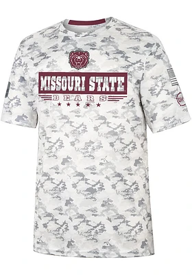 Colosseum Missouri State Bears Grey OHT Storm Shadow Camo Short Sleeve T Shirt