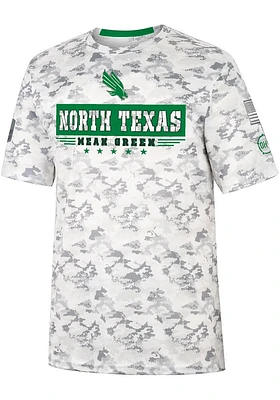 Colosseum North Texas Mean Green Grey OHT Storm Shadow Camo Short Sleeve T Shirt
