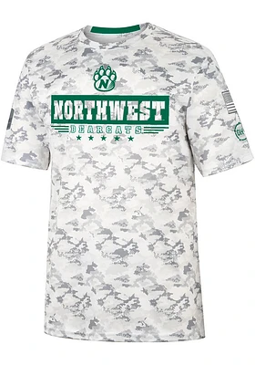 Colosseum Northwest Missouri State Bearcats Grey OHT Storm Shadow Camo Short Sleeve T Shirt
