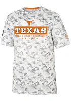 Colosseum Texas Longhorns Grey OHT Storm Shadow Camo Short Sleeve T Shirt