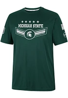 Colosseum Michigan State Spartans Green OHT Free Fall Hatch Camo Short Sleeve T Shirt