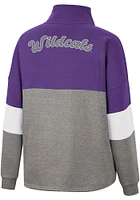 Colosseum K-State Wildcats Womens Purple Magazine Oversized Qtr Zip