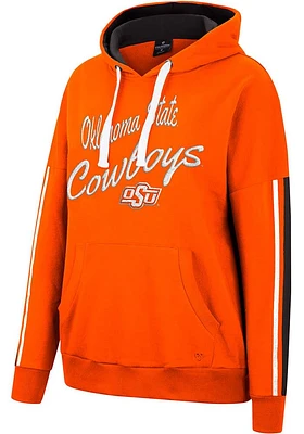 Colosseum Oklahoma State Cowboys Womens Orange Serena Hooded Sweatshirt