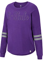 Colosseum K-State Wildcats Womens Purple Earth First LS Tee