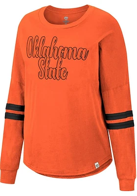 Colosseum Oklahoma State Cowboys Womens Orange Earth First LS Tee