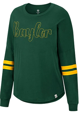 Colosseum Baylor Bears Womens Green Earth First LS Tee