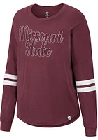 Colosseum Missouri State Bears Womens Maroon Earth First LS Tee