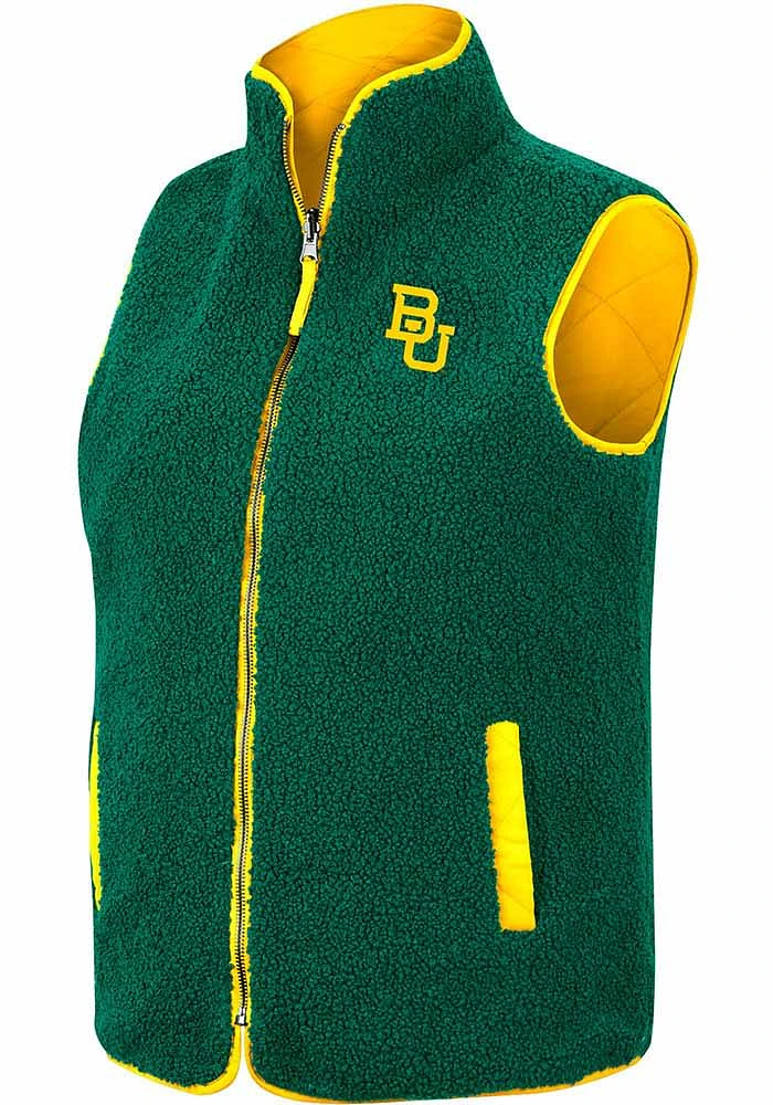 Colosseum Baylor Bears Womens Green Co-Assistant Reversible Vest