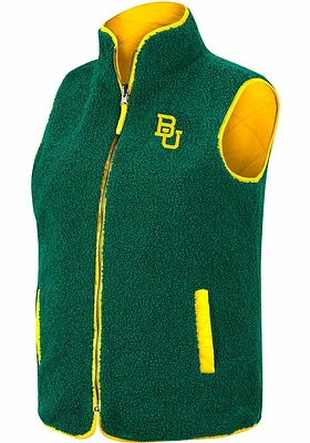 Colosseum Baylor Bears Womens Green Co-Assistant Reversible Vest