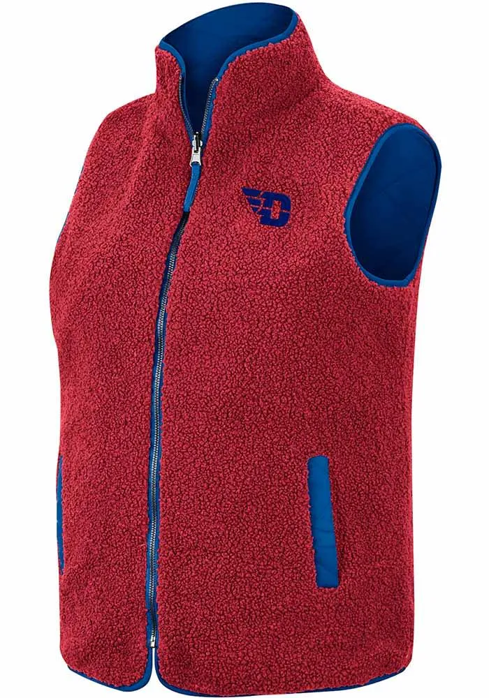 Colosseum Dayton Flyers Womens Red Co-Assistant Reversible Vest