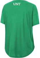 Colosseum North Texas Mean Green Womens Kelly Reporter Drop Shoulder Short Sleeve T-Shirt