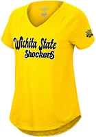 Colosseum Wichita State Shockers Womens Gold Stylishly Short Sleeve T-Shirt
